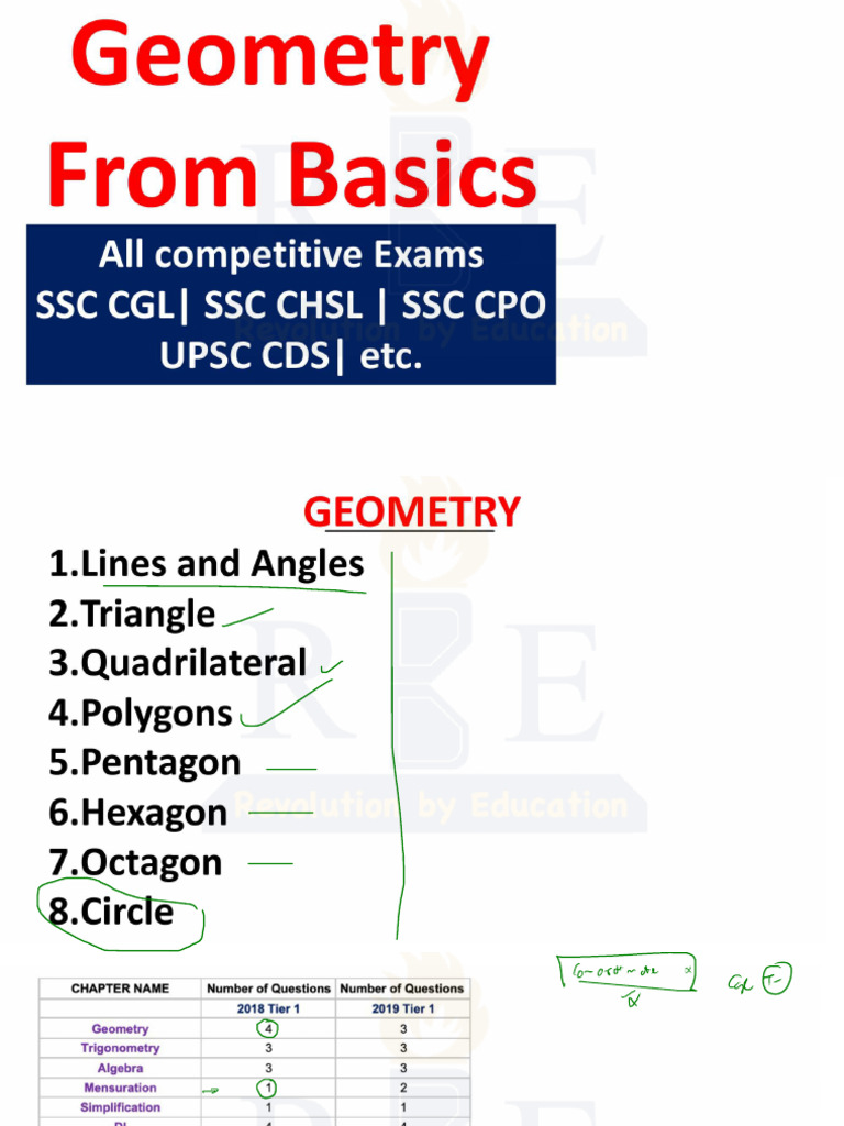 Geometry 1 - Lines and Angles | PDF