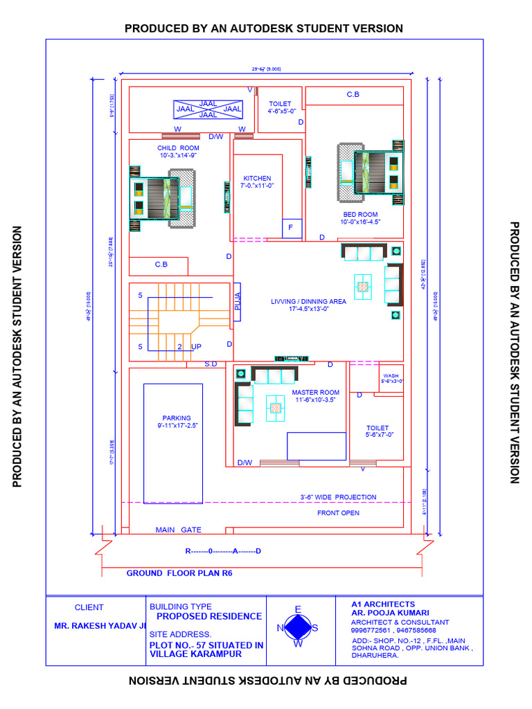Ground Floor Plan for Proposed Residence | PDF