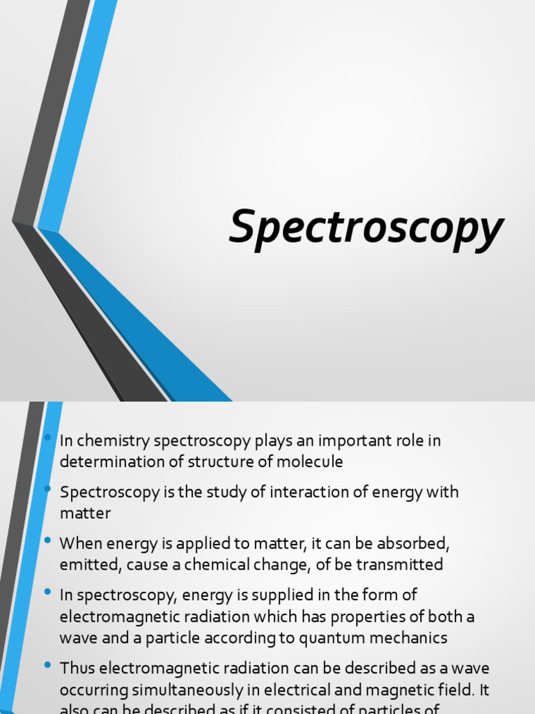 Understanding Spectroscopy Basics | PDF | Infrared Spectroscopy ...