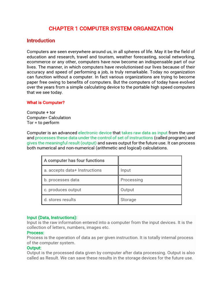 CH 1computer SYS ORG 22 23 | PDF | Random Access Memory | Booting