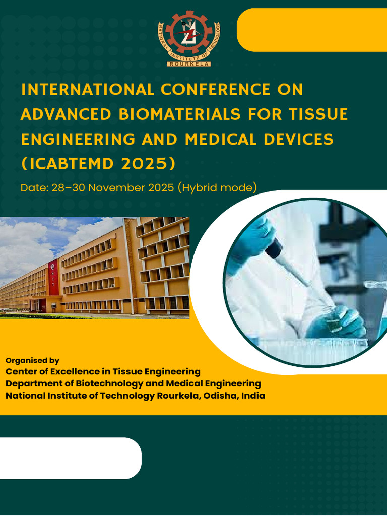 ICABTEMD 2025: Biomaterials Conference | PDF | Tissue Engineering ...