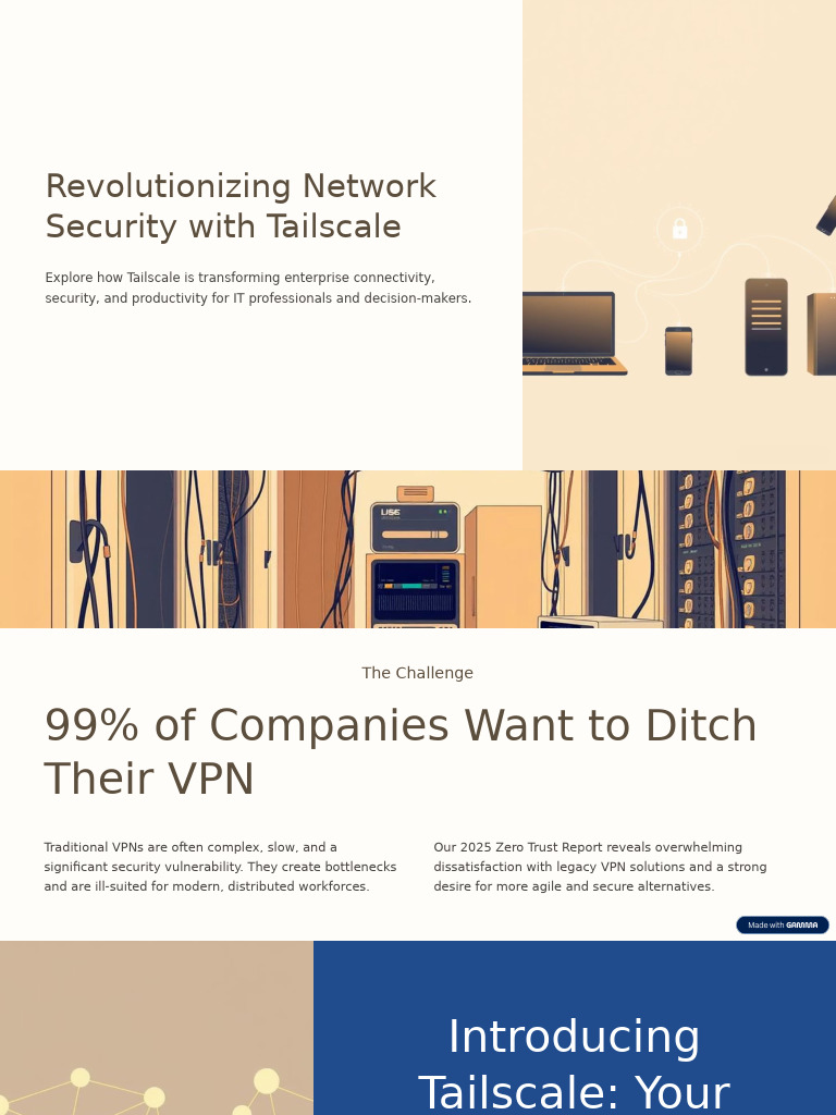 Tailscale: Revolutionizing Network Security | PDF | Computer Network ...