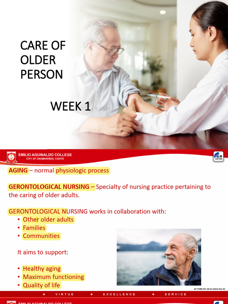 Understanding Aging and Geriatric Care | PDF