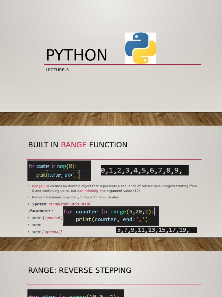 Python Lecture3 | PDF | Decimal | Parameter (Computer Programming)