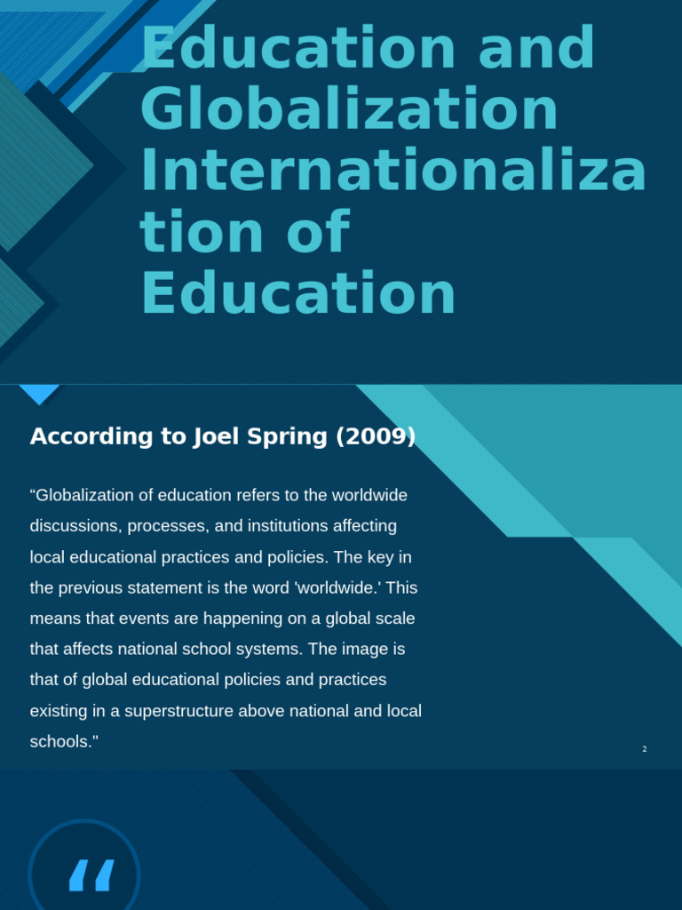 Education And Globalization Ucsp Pdf Multiculturalism Globalization