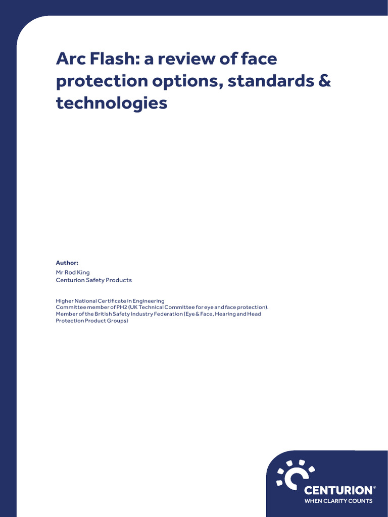Arc Flash Face Protection Solutions Guide | PDF | Electric Arc ...