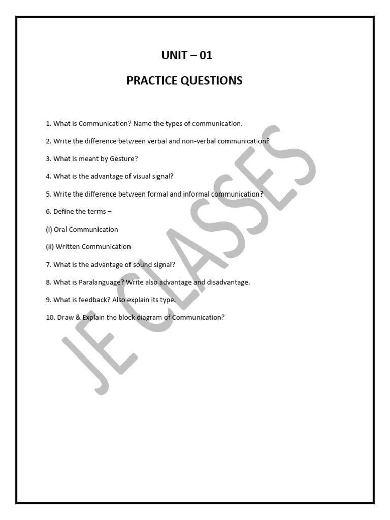 Oral Communication Skills Overview | PDF | Communication | Nonverbal ...
