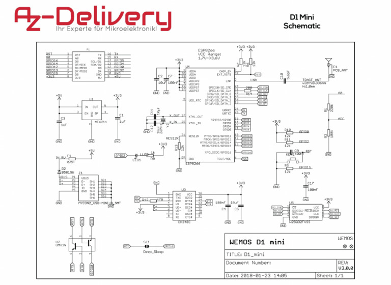 D1 Mini Schematic | PDF