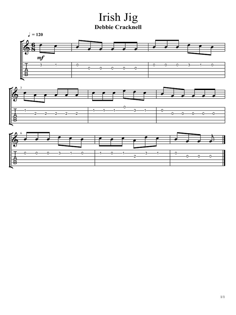Irish Jig Guitar Tab Guide | PDF