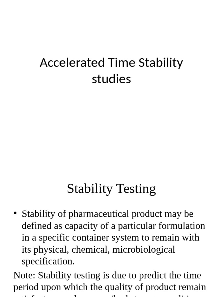 Accelerated Stability Testing Overview | PDF | Reaction Rate | Shelf Life