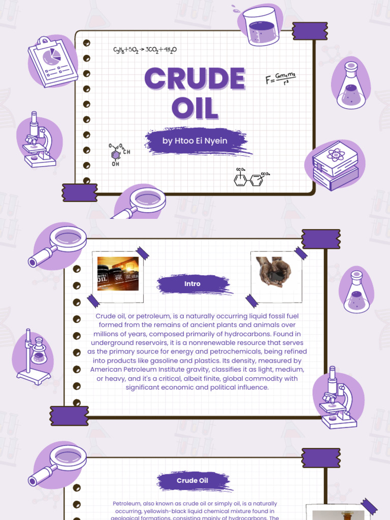 Understanding Crude Oil: Uses and Extraction | PDF | Petroleum | Oil