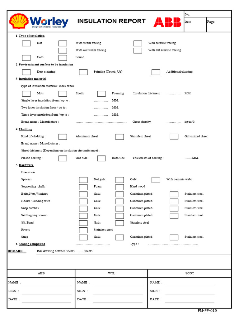 Insulation Material and Cladding Report | PDF | Stainless Steel ...