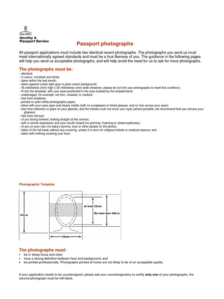 Passport Photo Guidelines | PDF | Career & Growth | Self-Improvement