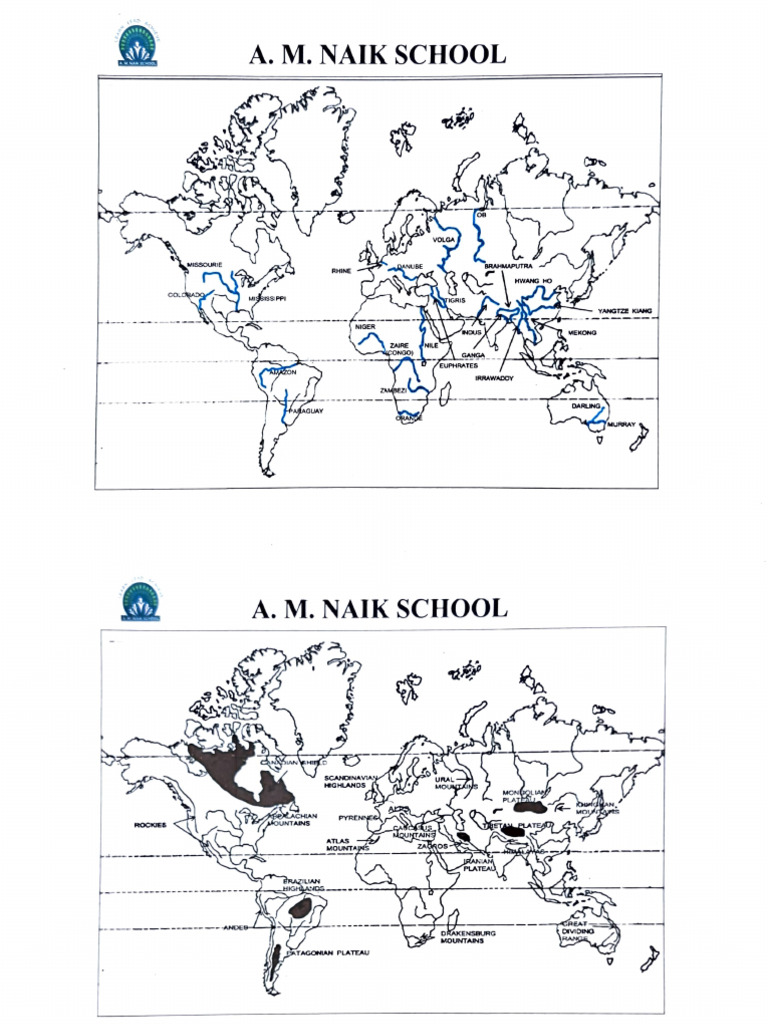 World Rivers and Mountain Ranges | PDF