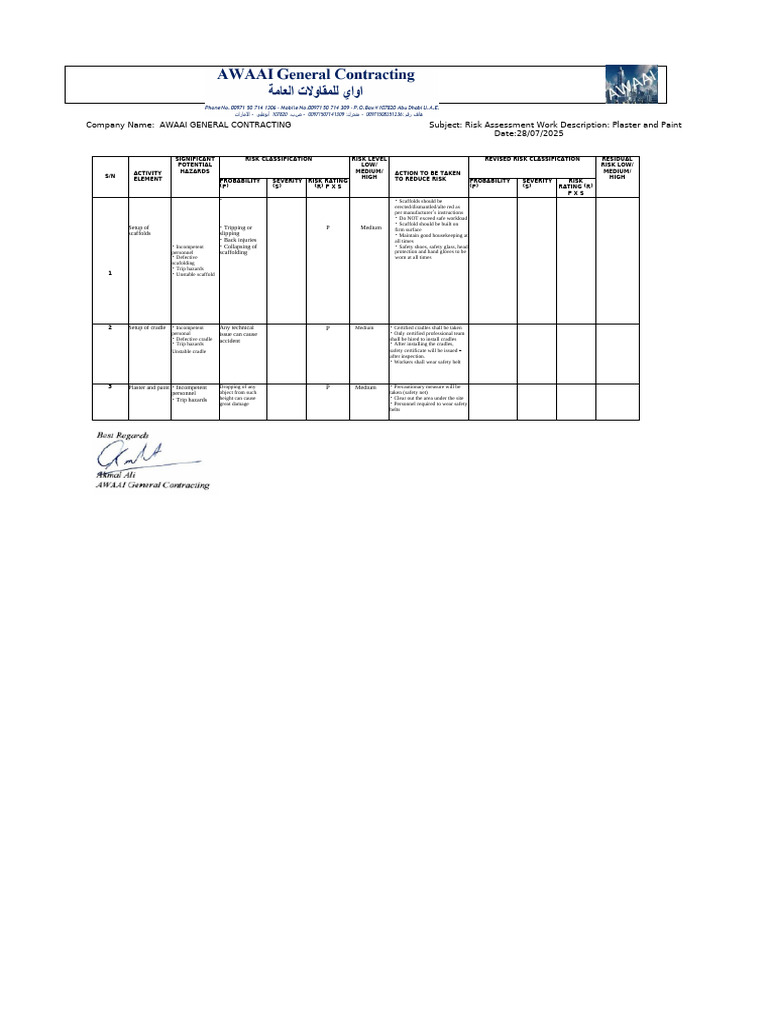 Permit To Work Application For Smart Rope Access | PDF | Safety | Risk