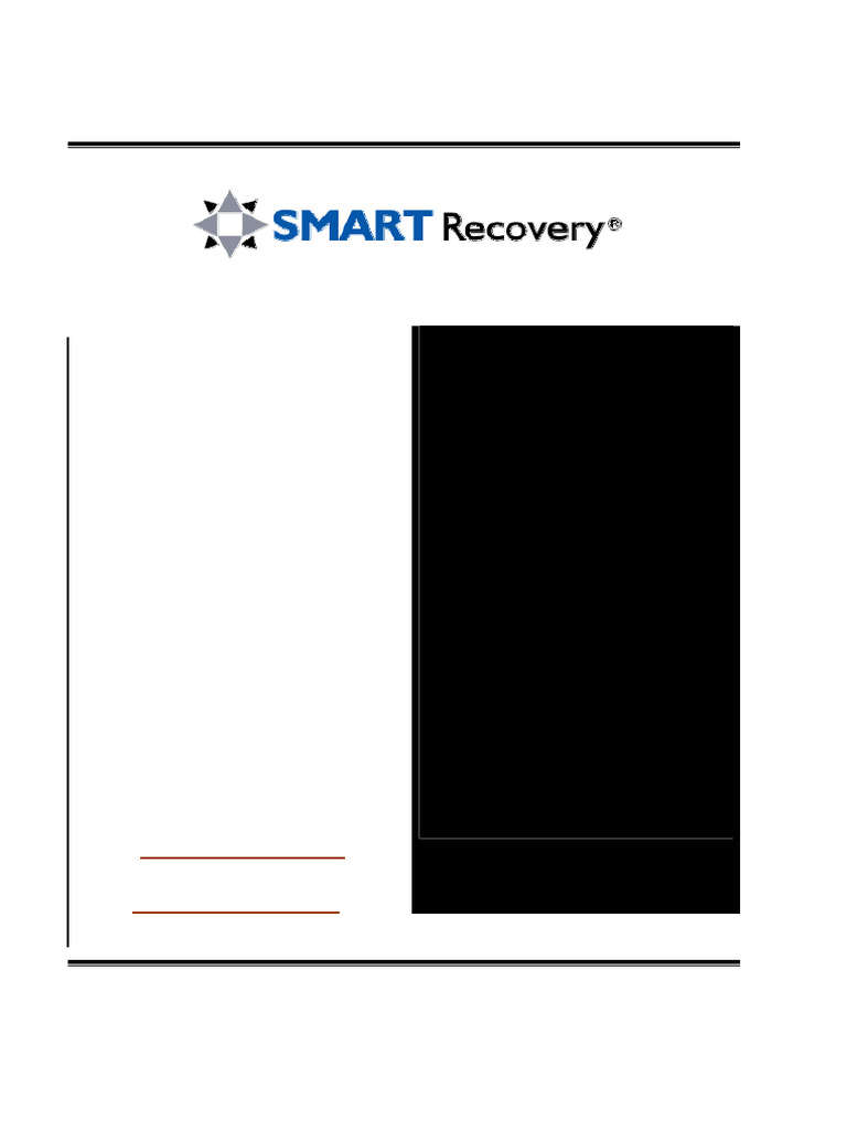 SMART Recovery Members Handbook | PDF | Thought | Substance Abuse