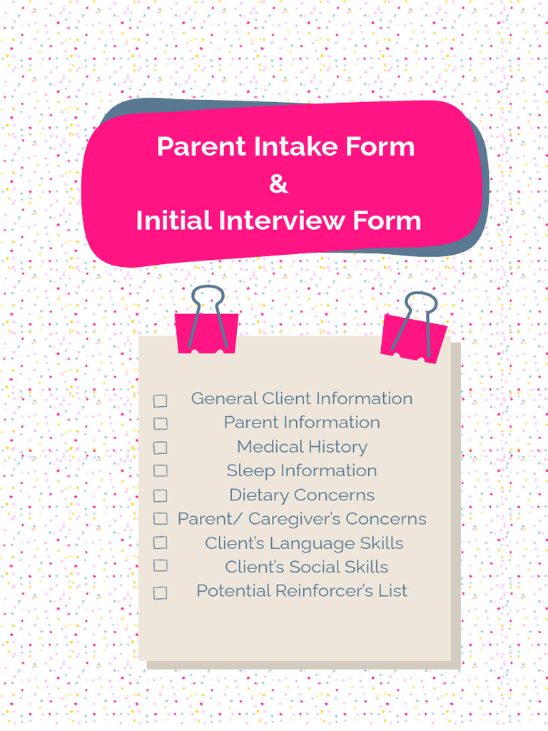 Comprehensive Client Intake Form | PDF