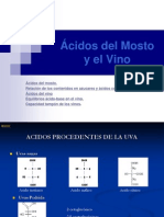 Acidos Del Mosto y El Vino