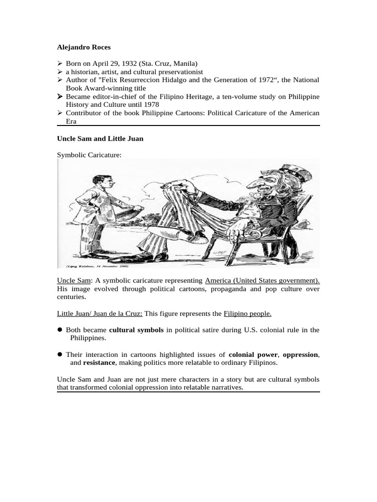 Alfredo Roces Uncle Sam and Little Juan | PDF