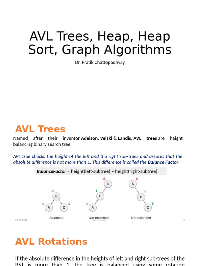 AVL Trees and Heaps: Visual Guide | PDF | Discrete Mathematics ...