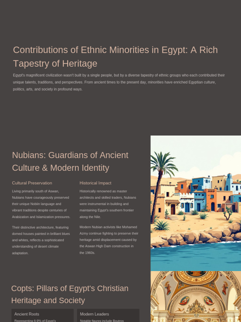 Ethnic Minorities' Impact on Egypt's Culture | PDF | Copts | Egypt