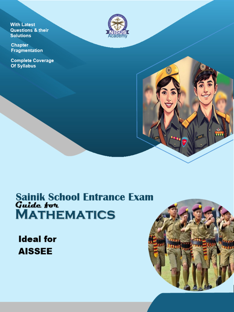AISSEE Mathematics Guide with Solutions | PDF | Numbers | Multiplication