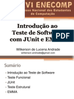 [XXVI ENECOMP] Introdução ao Teste de Software com JUnit e EMMA