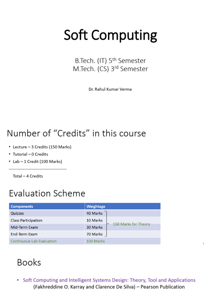Intro To Soft Computing | PDF | Fuzzy Logic | Applied Mathematics