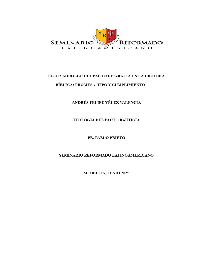 Desarrollo del Pacto de Gracia en la Biblia | PDF | Cristo (título ...
