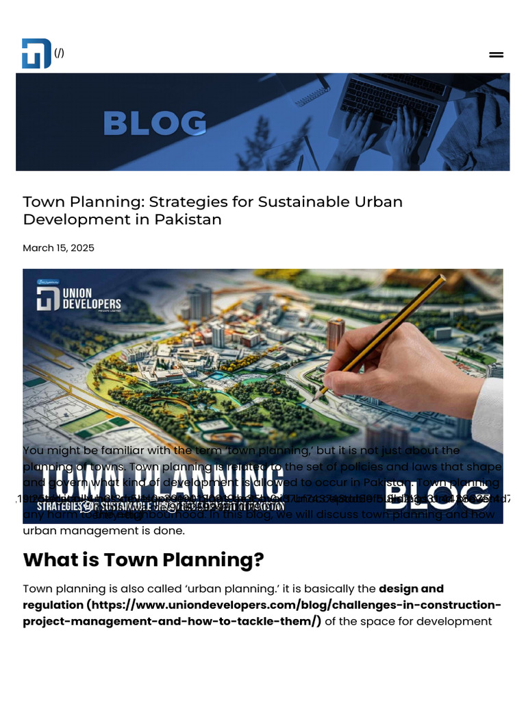 Sustainable Urban Planning in Pakistan | PDF | Urban Planning ...