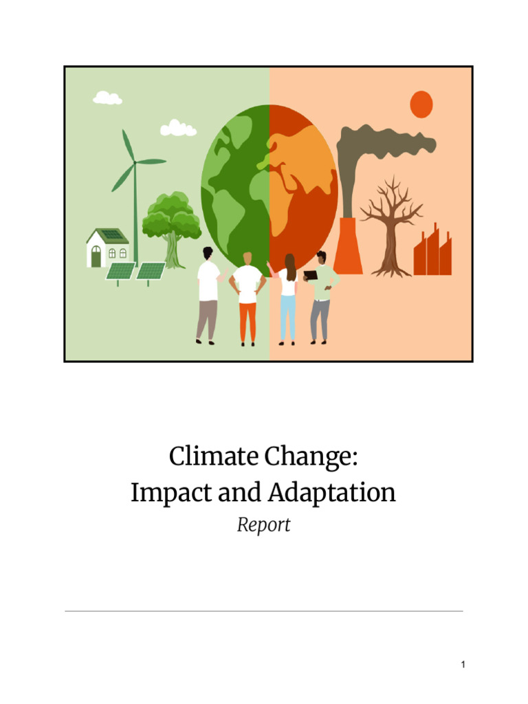 Climate Change Impact and Adaptation Report | PDF | Climate Change ...