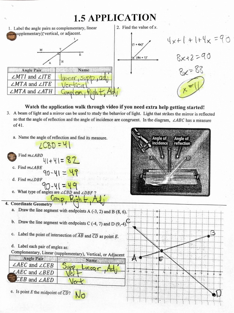 Lesson 1.5 Application Solution | PDF