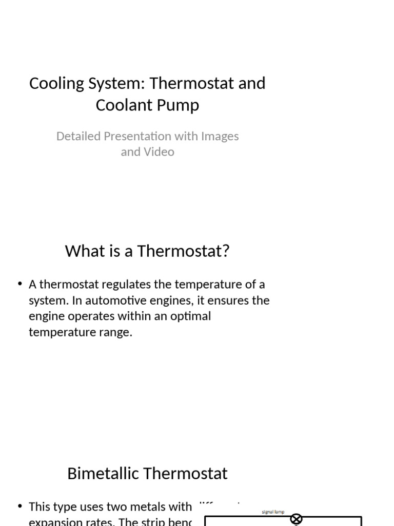 Cooling System 15 Slide Final With Images Video | PDF