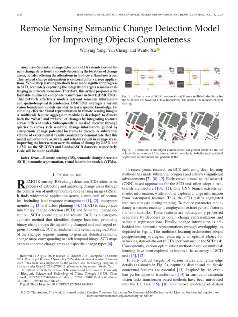 Semantic Change Detection in Remote Sensing | PDF | Attention | Image ...