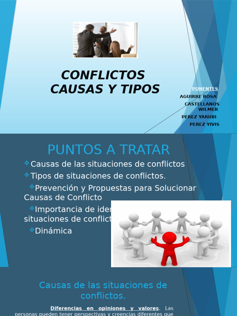 Causas y Tipos de Conflictos: Guía Completa | PDF | Conflicto (proceso ...