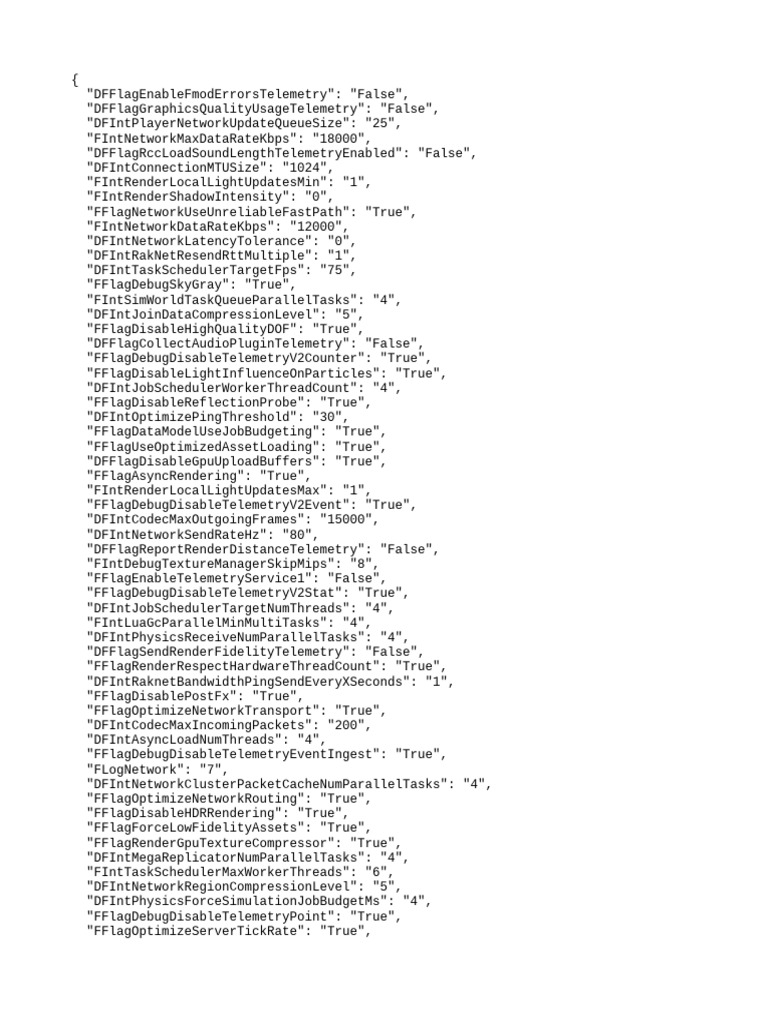 Game Network and Graphics Settings | PDF