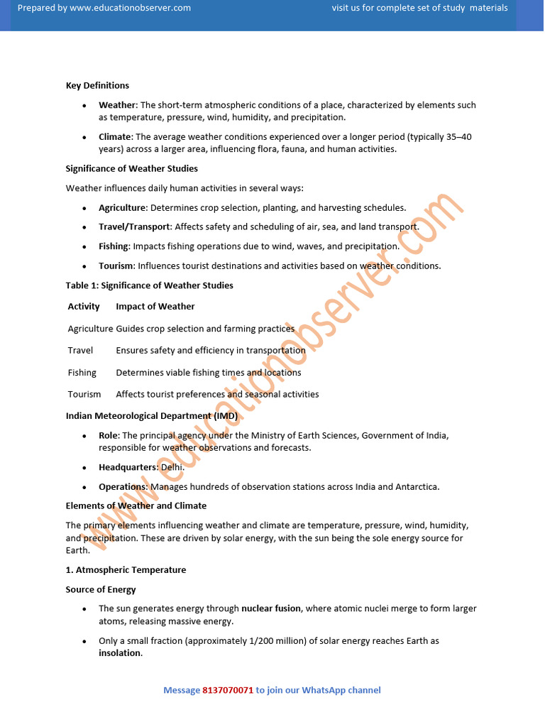 Weather and Climate Study Guide | PDF | Precipitation | Wound