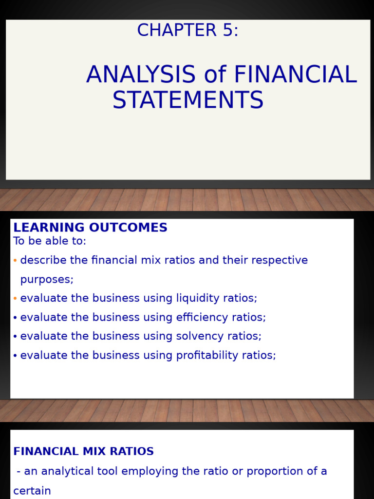 Financial Statement Ratio Analysis | PDF | Ratio | Market Liquidity