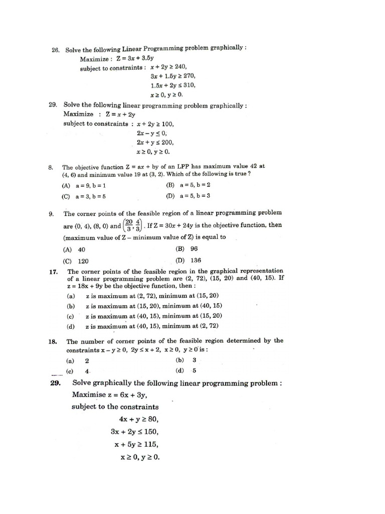 LPP - Board Questions - 2023 and 2024 | PDF