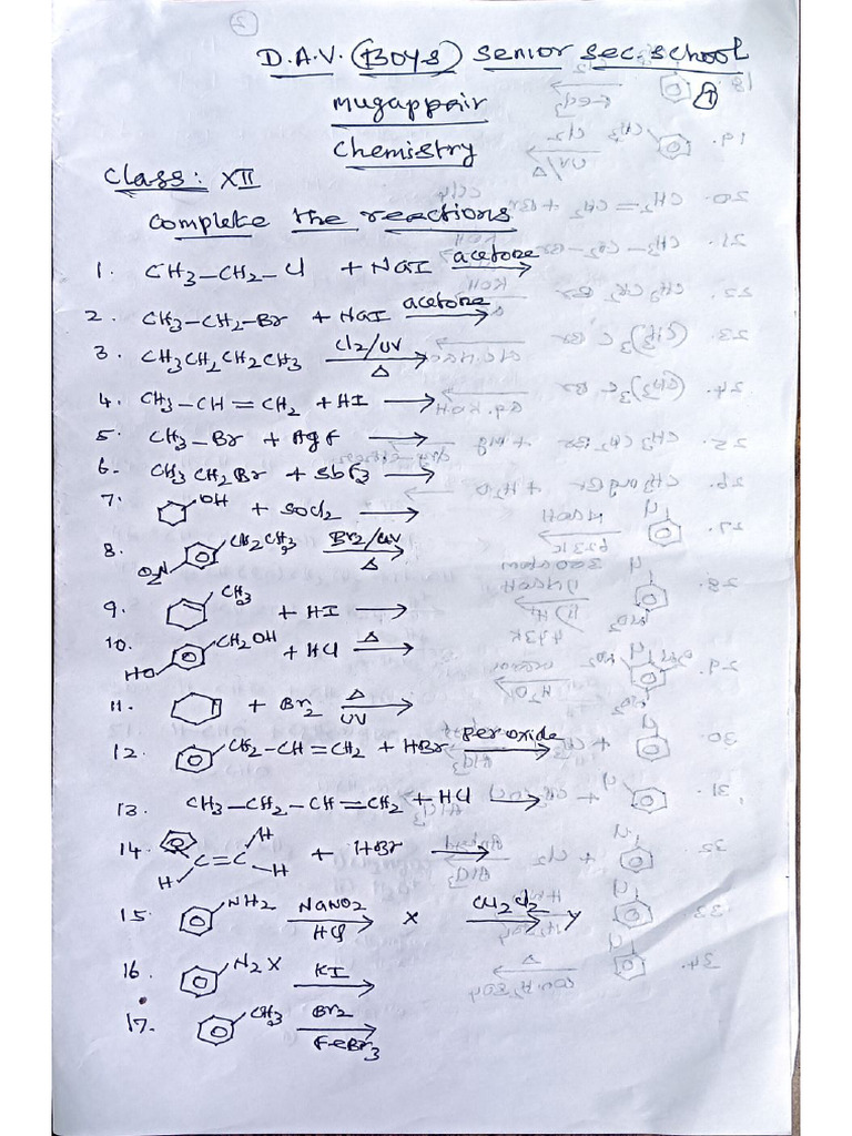 Chemistry Equations | PDF