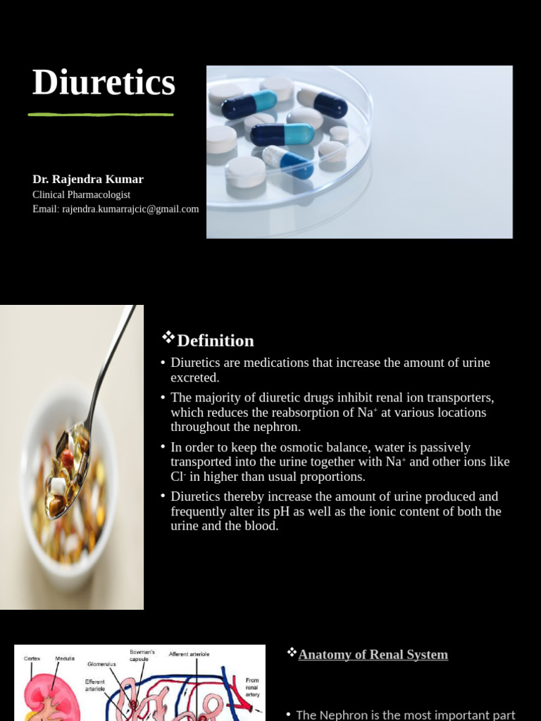 Understanding Diuretics: Types & Uses | PDF