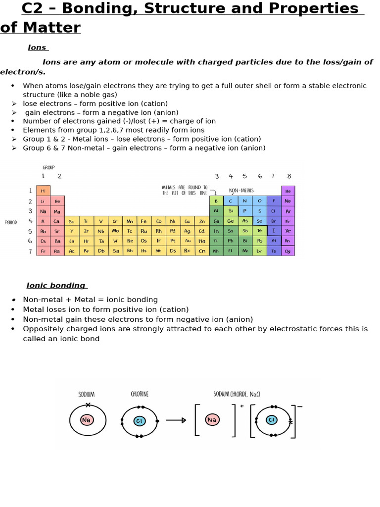 Ionic and Covalent Bonding Explained | PDF | Ion | Ionic Bonding