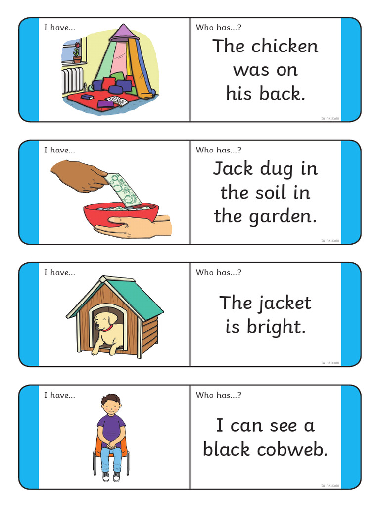 T L 52466 Phase 3 Sentence Loop Cards Ver 1 | PDF