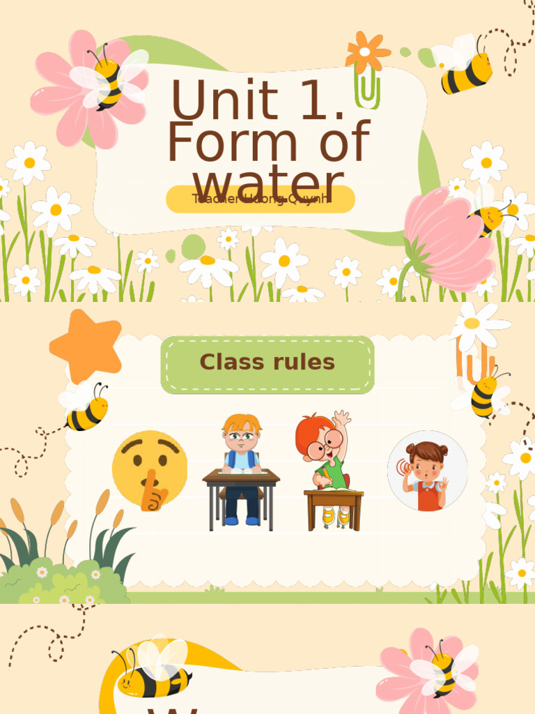 Unit 1. Form of Water | PDF