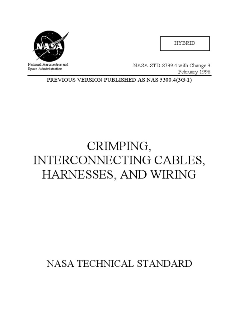 Nasa std 8739 4 cable electrical connector