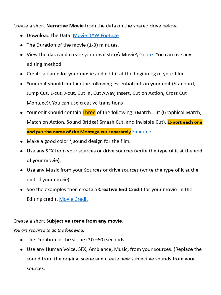 Video Editing | PDF