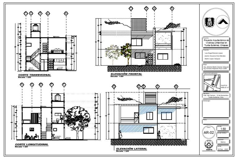 Proyecto de Vivienda Unifamiliar en Tuxtla | PDF