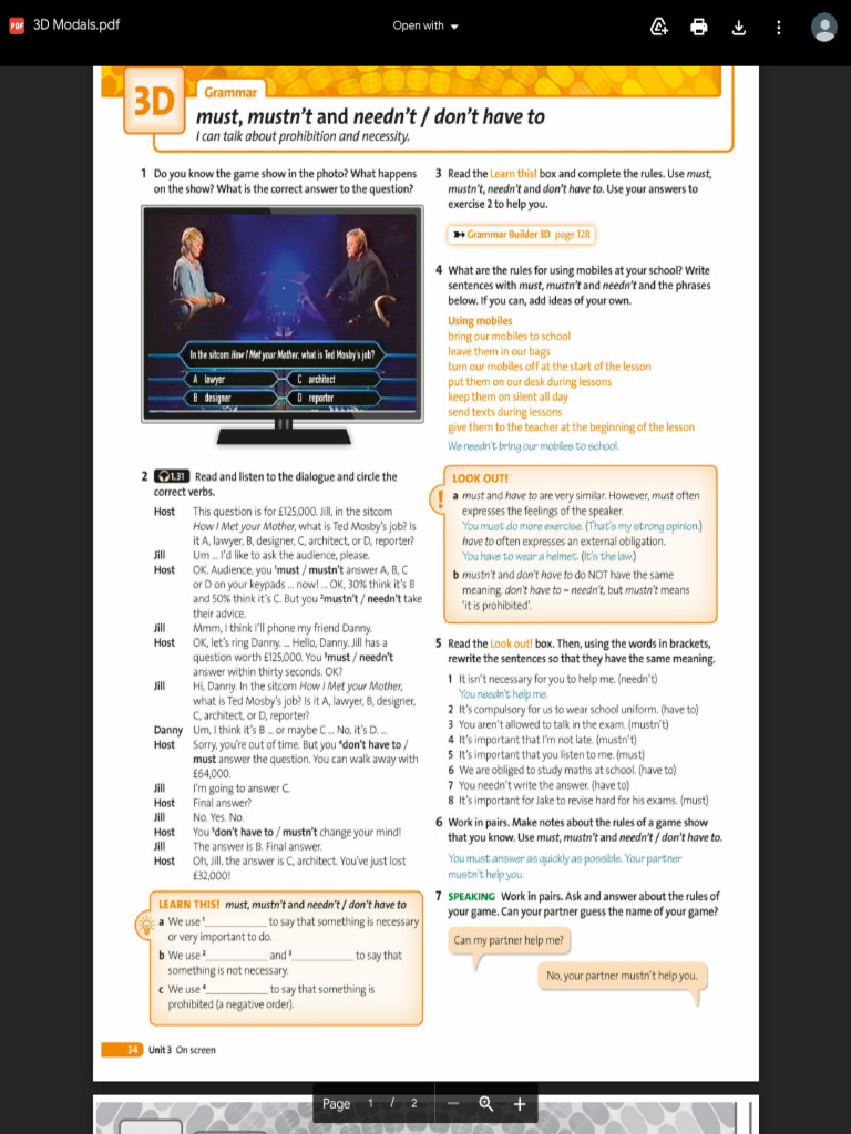 3D Modals - PDF - Google Drive | PDF