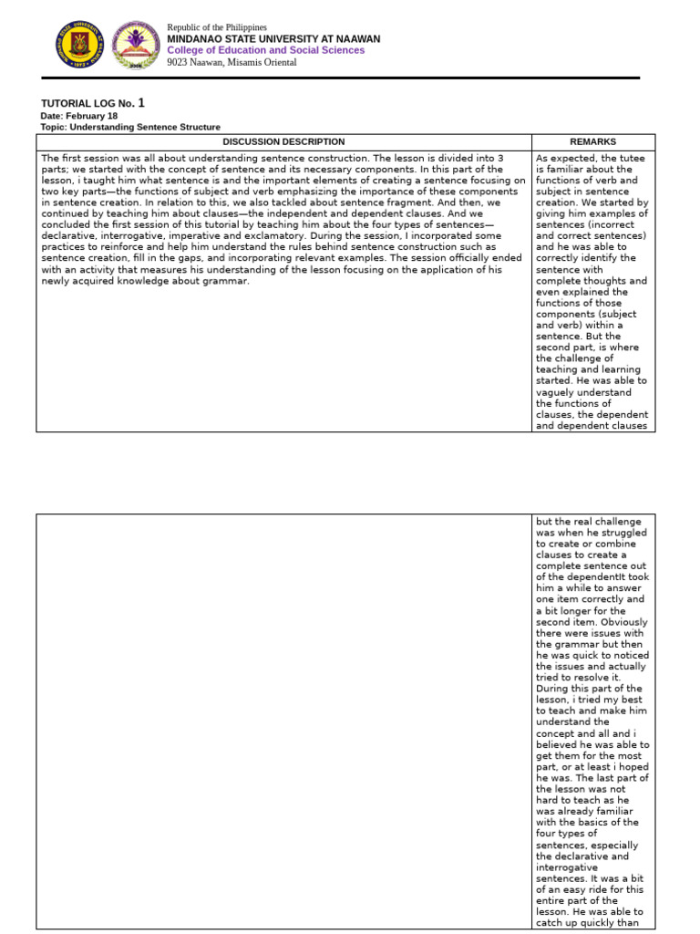 Mastering Sentence Structure Basics | PDF | Sentence (Linguistics ...