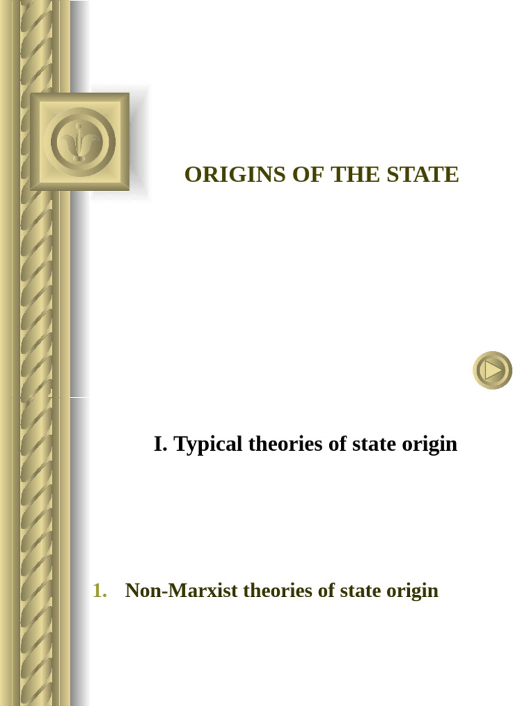 Lesson 1 - Theories of State Origin | PDF | River | Ancient History